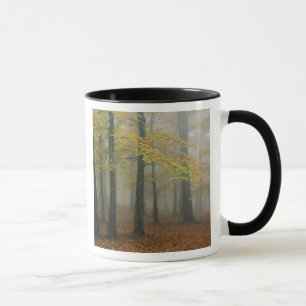 Caneca Vista de outono de floresta nebulosa, avô 3