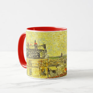 Caneca Vista de Paris do Quarto de Vincent por Vincent va
