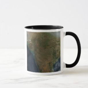Caneca Vista de satélite da Índia Central