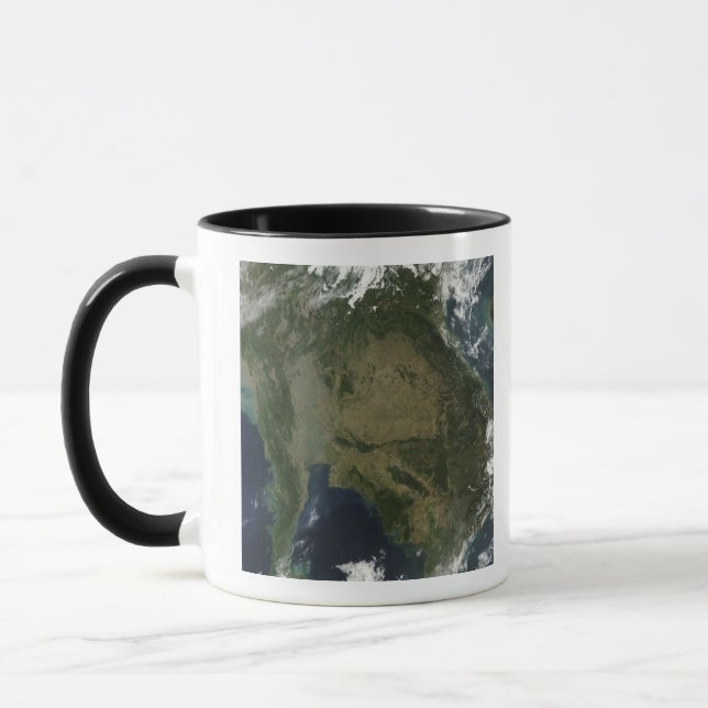 Caneca Vista de satélite da Indochina (Esquerda)