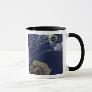 Caneca Vista de satélite das Ilhas Príncipe Edward