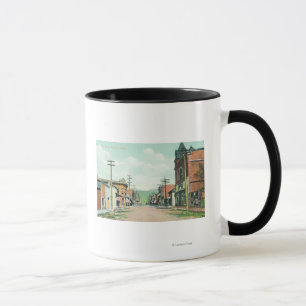 Caneca Vista de StreetRoseburg principal, OU