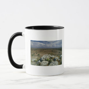 Caneca Vista de Troy da paisagem circunvizinha