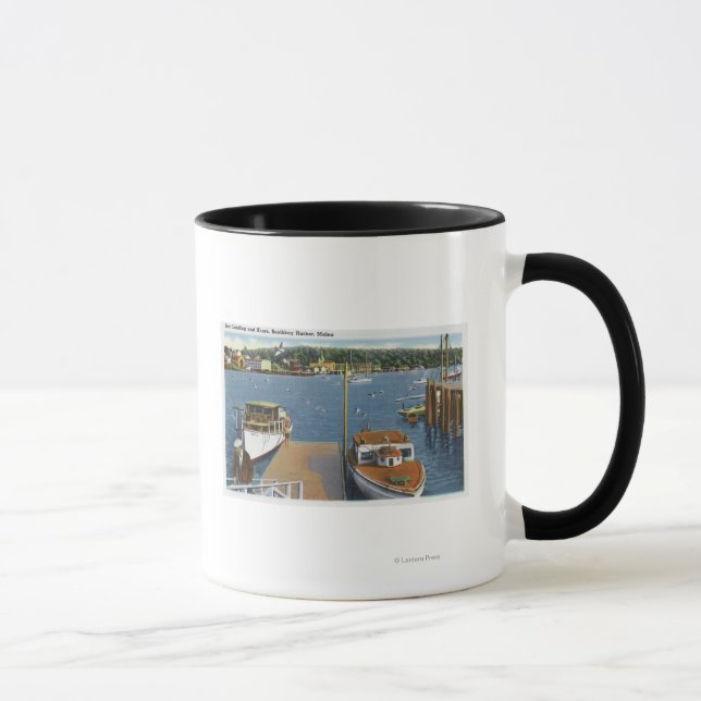 Caneca Vista de um Aterrissagem de barco e da margem (Direita)