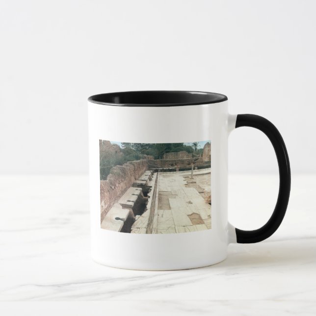 Caneca Vista de um lavabos comunal (Direita)