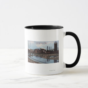 Caneca Vista de um moinho do Slade