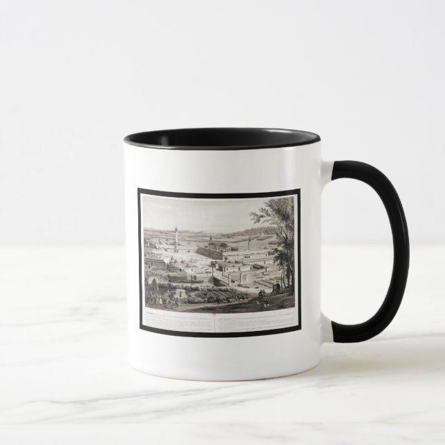 Caneca Vista de um Phalanstery francês (Direita)