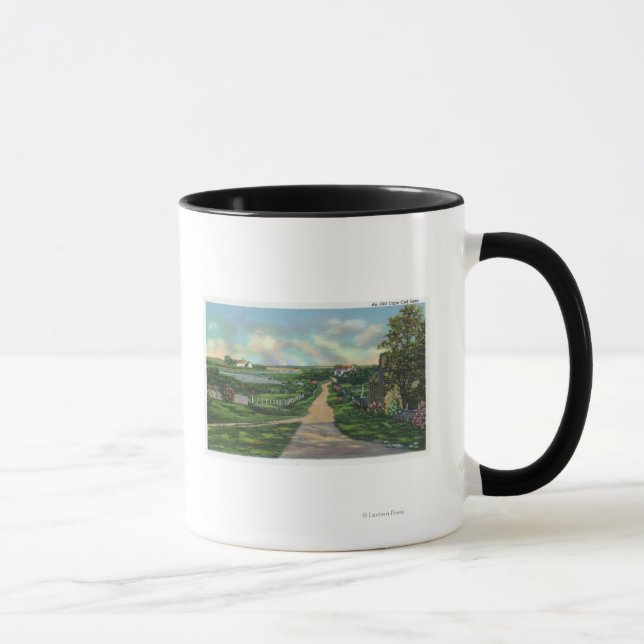 Caneca Vista de um Velho Palangre de Cabo Cod (Direita)