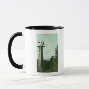 Caneca Vista de um vento MillEureka da sequóia, CA