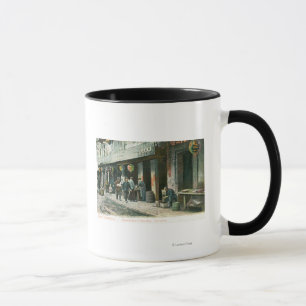 Caneca Vista de uma rua no beco dos peixes