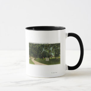 Caneca Vista do campo de batalha, agora Lexington Green