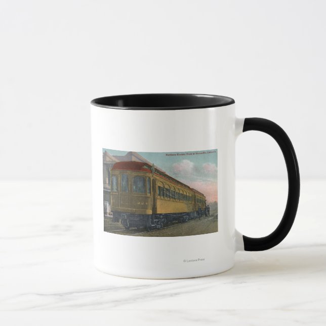 Caneca Vista do comboio elétrico do norte (Direita)