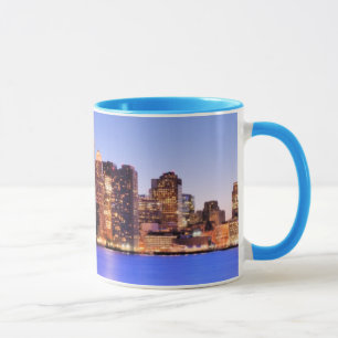 Caneca Vista do distrito financeiro de Boston do centro