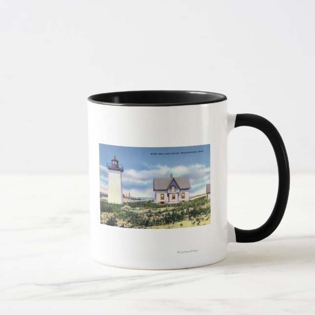 Caneca Vista do farol da extremidade da madeira (Direita)