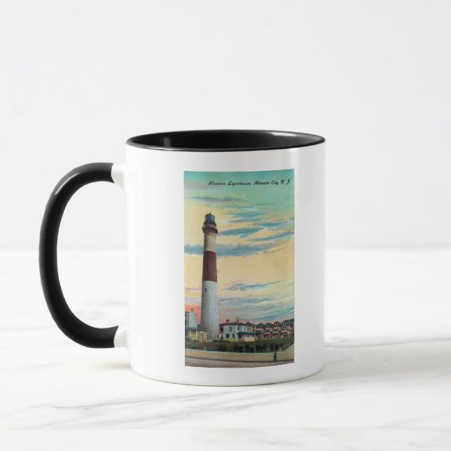 Caneca Vista do farol de Absecon Cidade Atlântica, NJ (Esquerda)