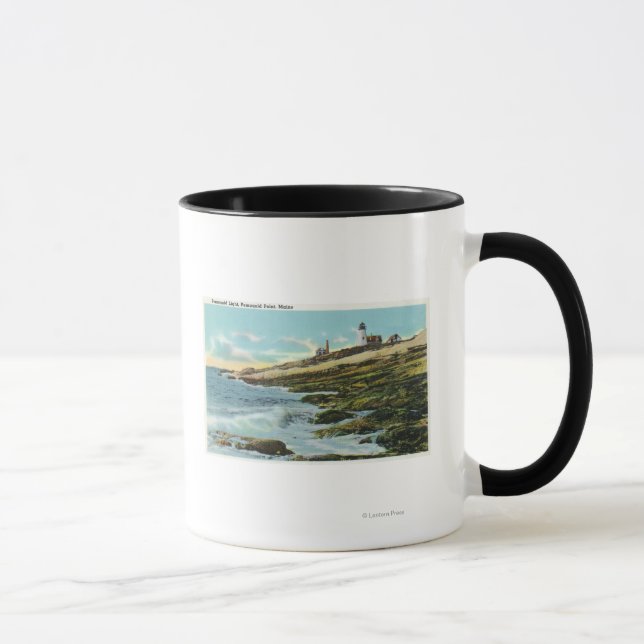Caneca Vista do Farol Pemaquide (Direita)