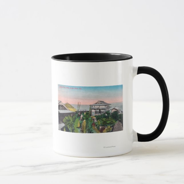 Caneca Vista do Jardim do Chá Japonês (Direita)