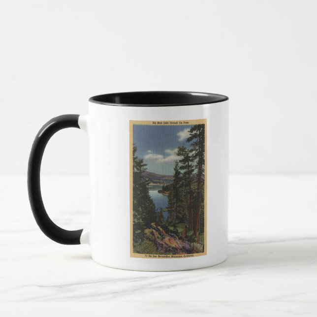 Caneca Vista do lago através dos pinheiros nº 2 (Esquerda)