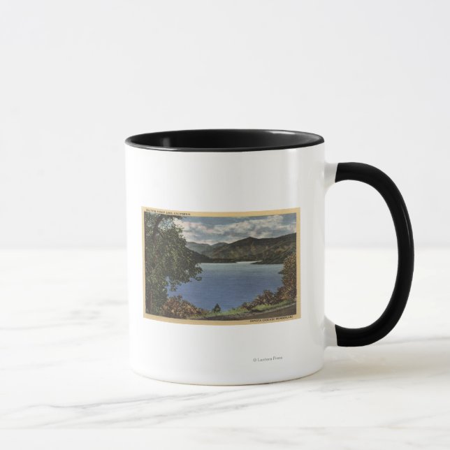 Caneca Vista do lago belo Shasta (Direita)