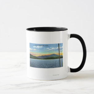 Caneca Vista do lago de Whiteface Inn Dock