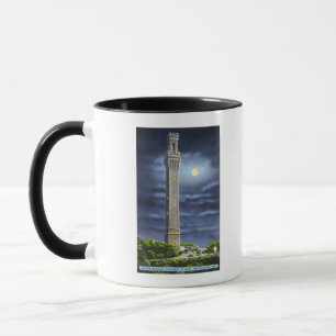 Caneca Vista do memorial do peregrino na noite