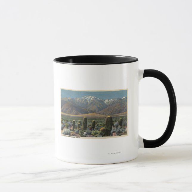 Caneca Vista do Monte San Jacinto Perto de Primaveras de  (Direita)