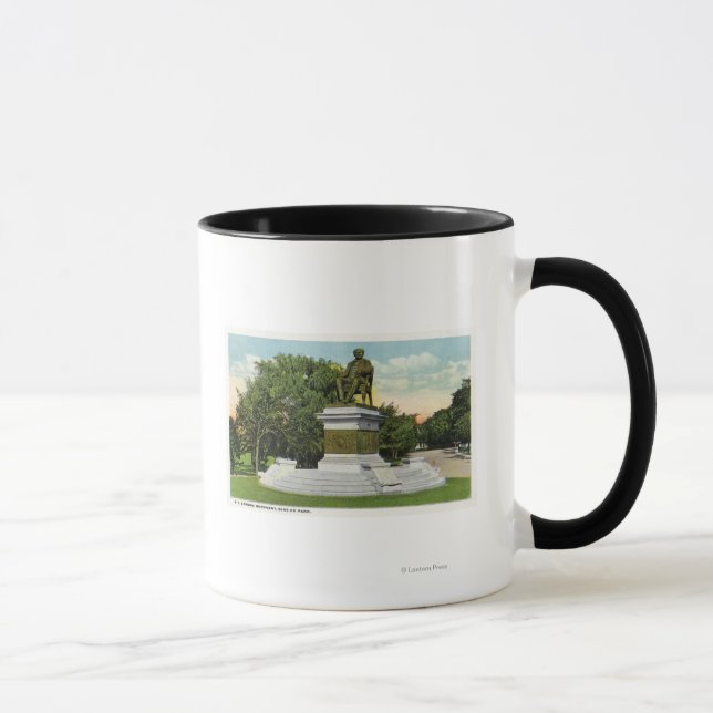 Caneca Vista do Monumento P T Barnum Park (Direita)