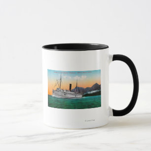 Caneca Vista do Navio a vapor Jefferson