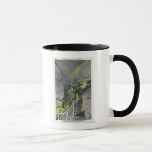 Caneca Vista do pagode chinês no templo do titã