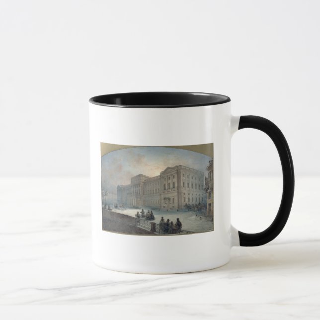 Caneca Vista do palácio de Mariinsky no inverno, 1863 (Direita)