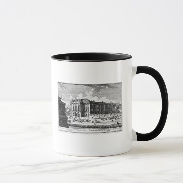 Caneca Vista do palácio de Trautson construído para a (Direita)
