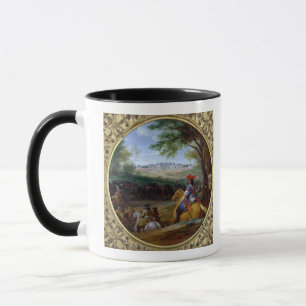 Caneca Vista do palácio de Versalhes em 1669