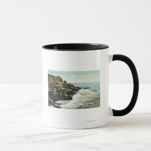 Caneca Vista do penhasco da cabeça calva