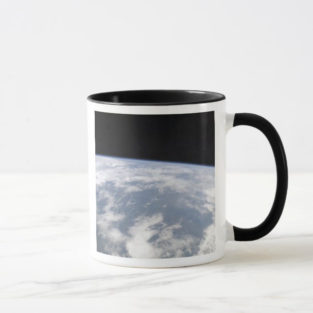 Caneca Vista do planeta Terra do espaço (Direita)