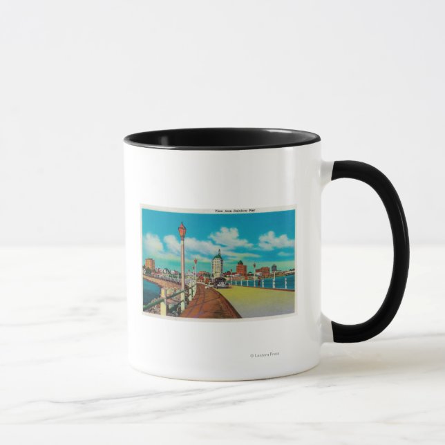 Caneca Vista do Rainbow Pier, Long Beach (Direita)