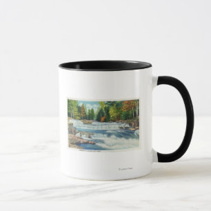 Caneca Vista do rio Gato Selvagem e das cataratas de Jack