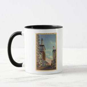 Caneca Vista do sul da primeira rua