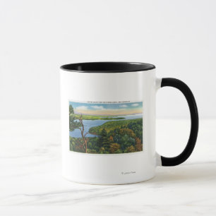 Caneca Vista do sul do lago da luz da rocha da separaçã