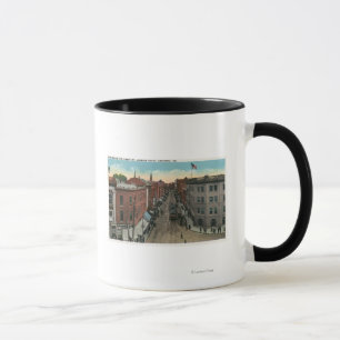 Caneca Vista do sul do quadrado da união e da rua de
