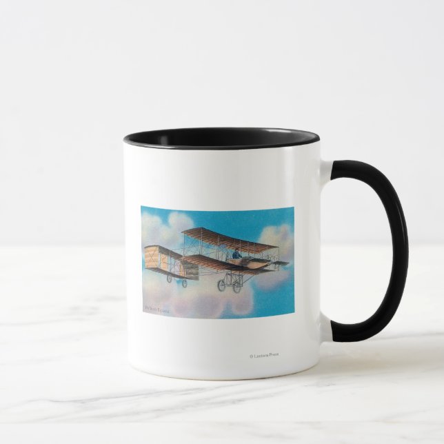 Caneca Vista do Voisin BiplaneFrança (Direita)
