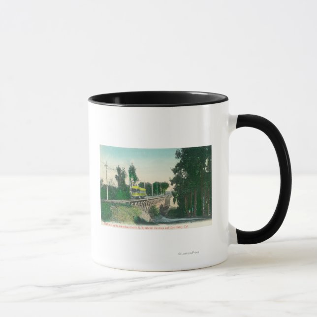 Caneca Vista dos caminhos de ferro interurbanos (Direita)