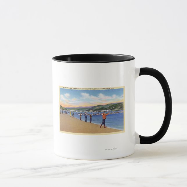 Caneca Vista dos Pescadores Pesca do Salmão (Direita)