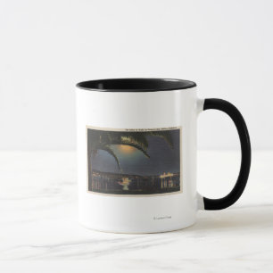 Caneca Vista enluarada da baía de Newport