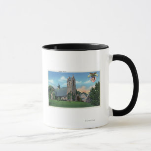 Caneca Vista exterior da capela católica