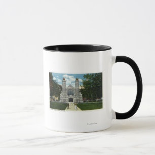 Caneca Vista exterior da capela da faculdade dos Bates