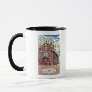 Caneca Vista exterior da casa velha do estado