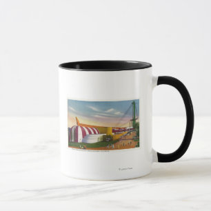 Caneca Vista exterior da comida & do Bldg agrícola