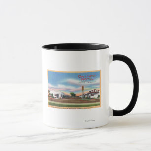 Caneca Vista exterior da entrada MotelMerced, CA