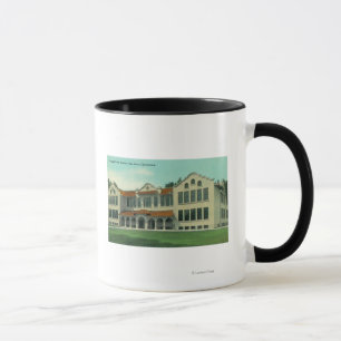 Caneca Vista exterior da escola de Longfellow