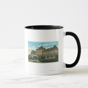Caneca Vista exterior da falha de Ausable do hotel